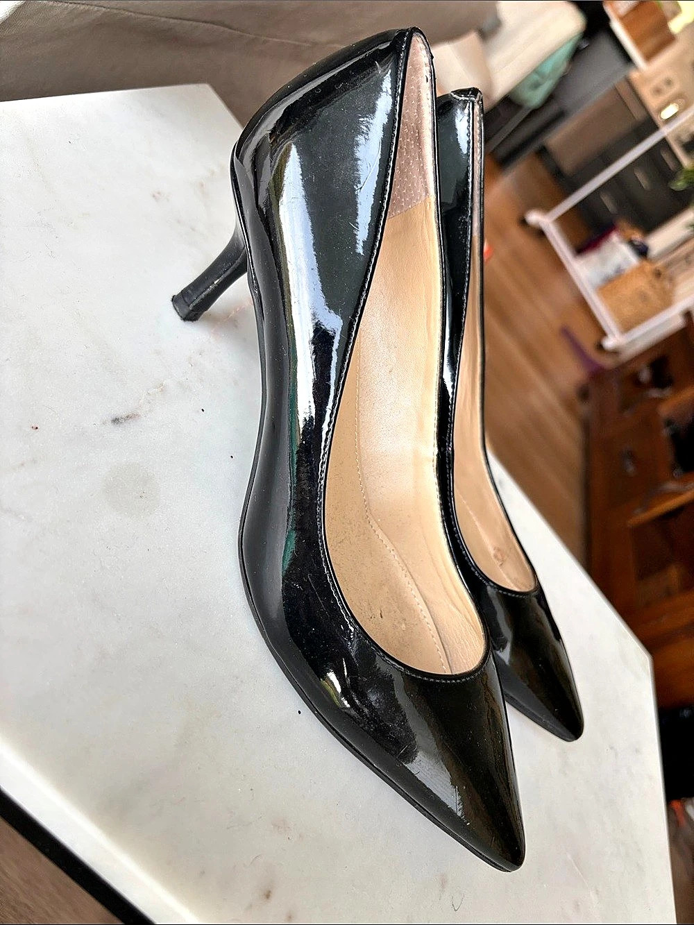 Marc Fisher Zala Block Heel Pump Black US 7.5
